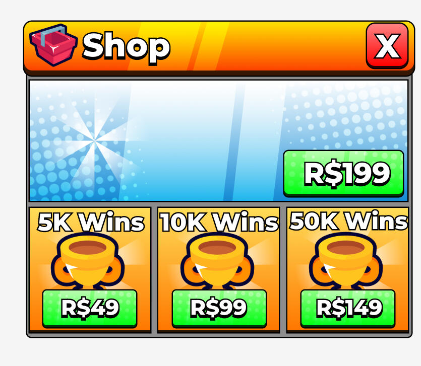 Placeholder Shop GUI